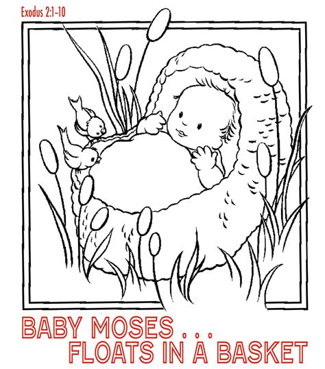 Moses and the Burning Bush Coloring Page Lovely Moses Pages for toddlers Passover Color Sunday ...