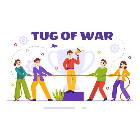 8 Tug of War Vector Illustration - MasterBundles