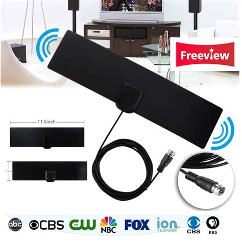 80 Miles HDTV Digital Indoor TV Antenna with Signal Amplifier Booster TVFox Aerial DVB T2 DVB T ...