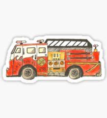 Fire Truck Stickers | Redbubble