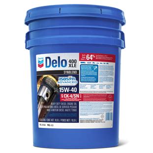 Chevron Delo 400 XLE SAE 15W-40 Synthetic Diesel Engine Oil | Chevron ...