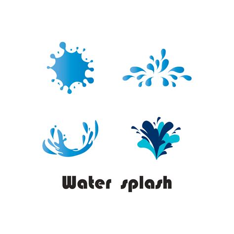 Water splash logo 10959906 Vector Art at Vecteezy