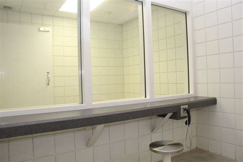 Visitation room to allow communication between prisoners and visitors. | Prison, Jail, Room