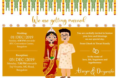 48 Best Bengali wedding invitation card design for New Ideas | All ...