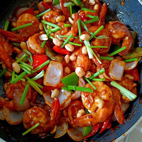 Kung Pao Shrimp Recipe - Ready In Minutes - Spoons Of Flavor