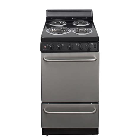 Shop Premier Freestanding 2.4-cu ft Electric Range (Stainless steel) (Common: 20-in; Actual: 20. ...