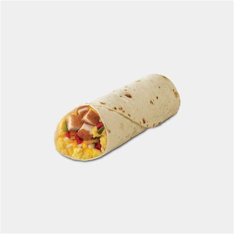 Chicken Breakfast Burrito (nutrition info, ingredients, allergen info ...