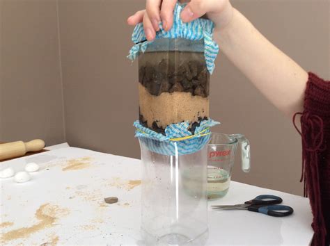 Homemade Water Filter (step-by-step) - Science Project | Water filtration experiment, Water ...