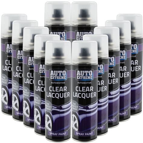 Automotive Clear Lacquer Spray Paint 250ml Aerosol Fast Metal Interior Exterior | eBay
