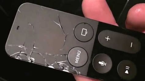 Apple TV remote glass broke when dropped - Apple Community