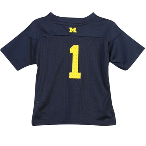 adidas Michigan Wolverines #1 Infant Replica Football Jersey - Navy Blue - Fanatics.com