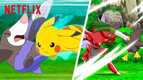 Most EPIC Pokémon Battles from Pokémon Master Journeys: The Series 💥 Netflix Futures - YouTube