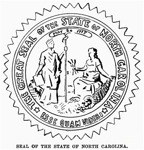 North Carolina: State Seal Photograph by Granger