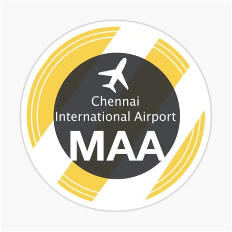 "MAA, Airport in Chennai, India" Sticker for Sale by Aviators | Redbubble