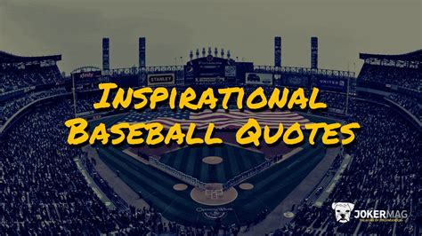 64 Most Inspirational Baseball Quotes of All-Time | Joker Mag