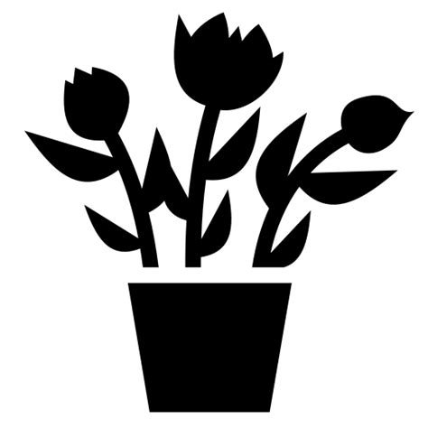 Flower pot icon | Game-icons.net