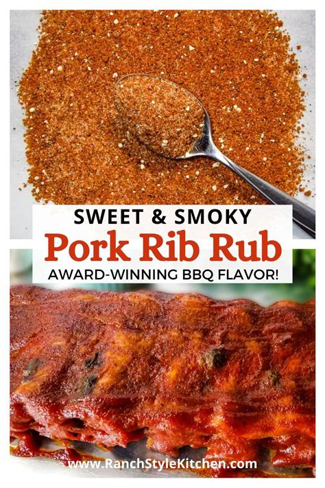 sweet and smoky pork rib rub is the perfect bbq recipe