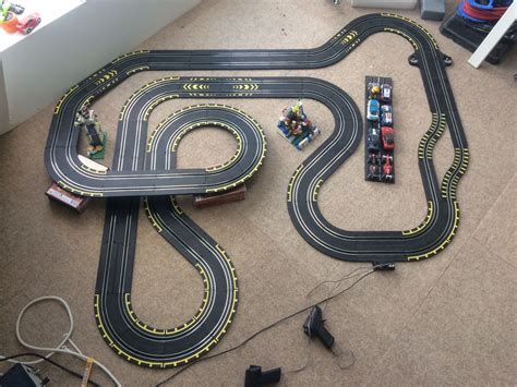 1:43 Track with Carrera Go cars | Slot car race track, Slot car racing, Slot cars