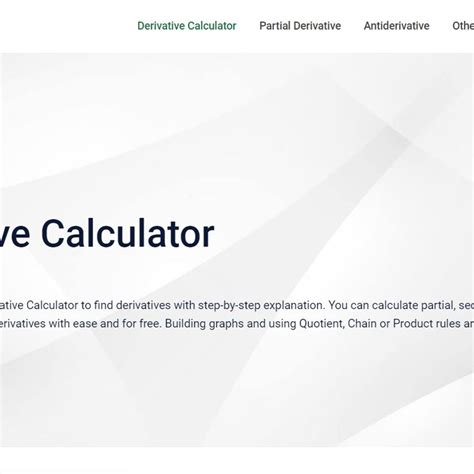 Derivative Calculator Alternatives and Similar Websites and Apps ...