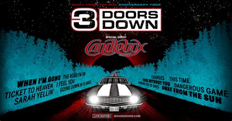 3 Doors Down Announces Away From The Sun Anniversary Tour With Special Guest Candlebox - That ...