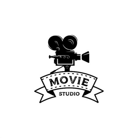 Premium Vector | Movie maker studio vintage logo