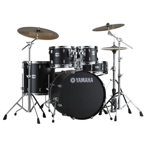 Yamaha Stage Custom 22" Kit Rock Fusion, Preto Mate na Gear4Music.com