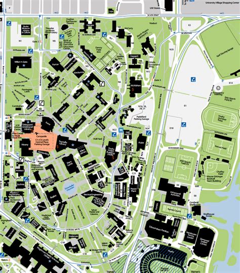 University Of Washington Campus Map - Zone Map