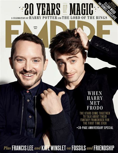 Empire Mag APRIL 2021: HARRY POTTER Lord Of The Rings ELIJAH WOOD Dani - YourCelebrityMagazines