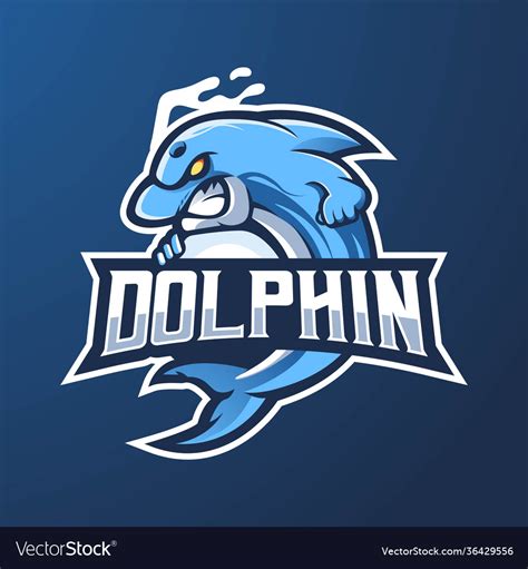 Dolphin logo Royalty Free Vector Image - VectorStock