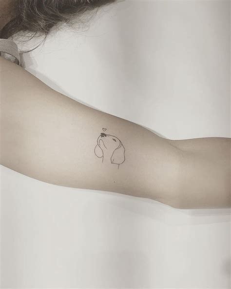 Cute Clear Small Dog Tattoos - Small Dog Tattoos - Small Tattoos - MomCanvas