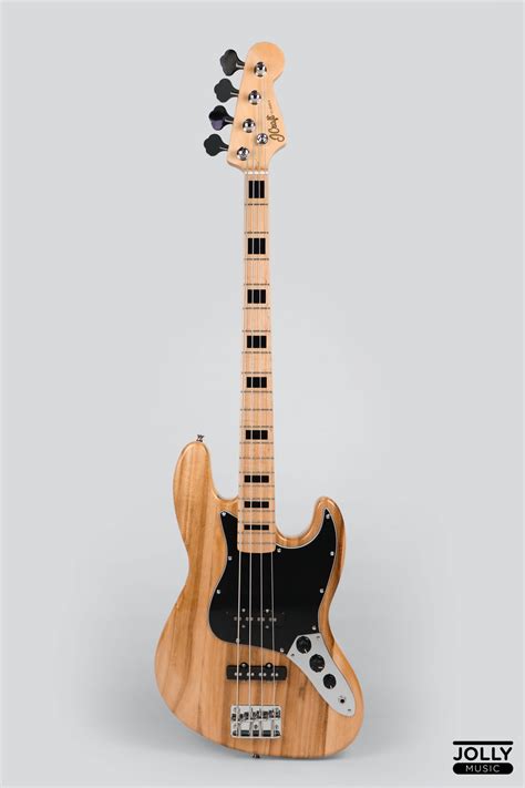 JCraft JB-1 J-Offset 4-String Bass Guitar with Gigbag - Natural – JCraft Guitars