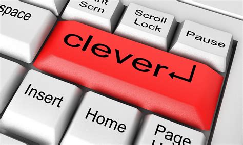 clever word on white keyboard 6148077 Stock Photo at Vecteezy