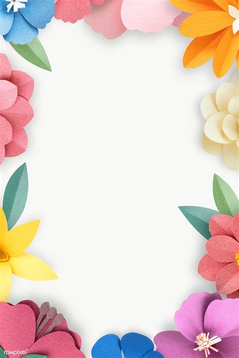 Colorful and tropical floral frame transparet png | premium image by ...