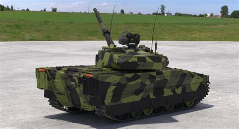 Cv90 120-t light tank 3D model - TurboSquid 1170096