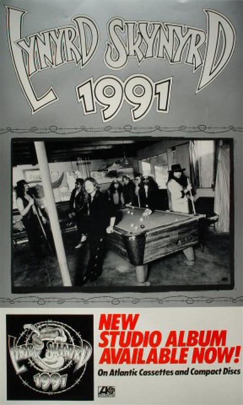 Lynyrd Skynyrd Vintage Concert Poster, 1991 at Wolfgang's