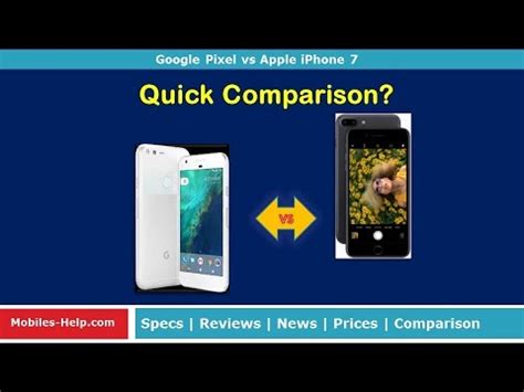 Google Pixel vs Apple iPhone 7 - Quick Comparison - YouTube