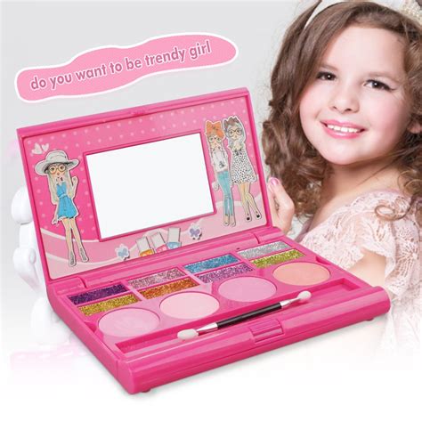 Buy Kids Makeup Kit ,8 Color Glitter Little Girls Make Up Sets With Mirror Face Painting Palette ...