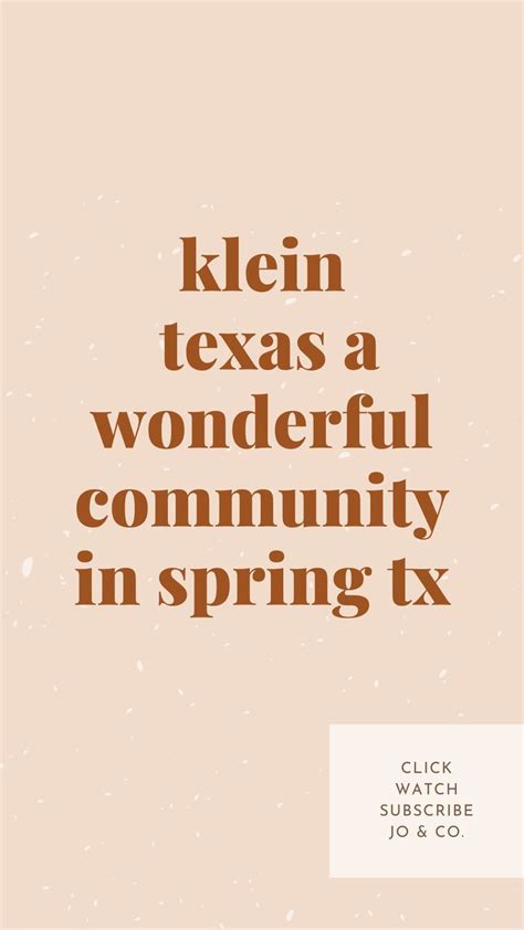 Spring TX and That Area They Call Klein TX in 2022 | Klein, Spring, Jos