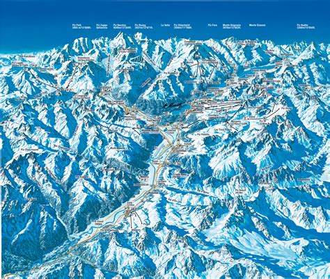 Full size piste map for St Moritz