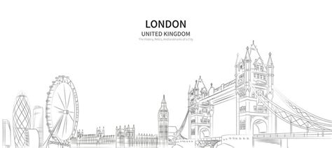 London Skyline Drawing