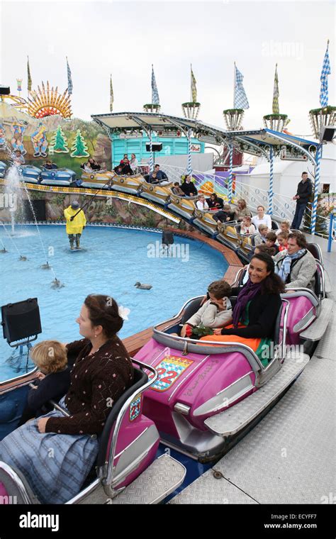 outdoor amusement park kids ride germany Stock Photo - Alamy