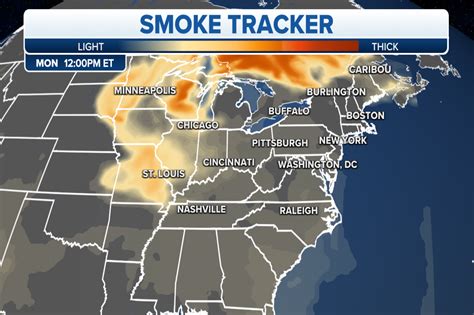 Canada's wildfire smoke is entering the upper Midwest and Great Lakes ...