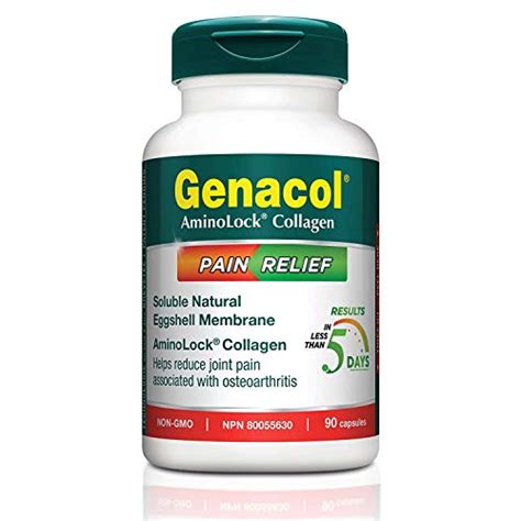 Genacol Pain Relief 90 capsules with High Absorption Eggshell Membrane & AminoLock Hydrolyzed ...