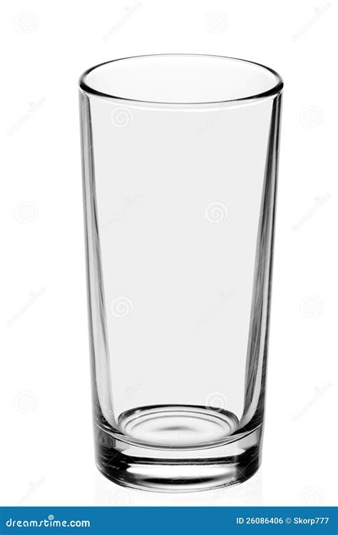 Empty Glass On The White Background Royalty Free Stock Image - Image ...