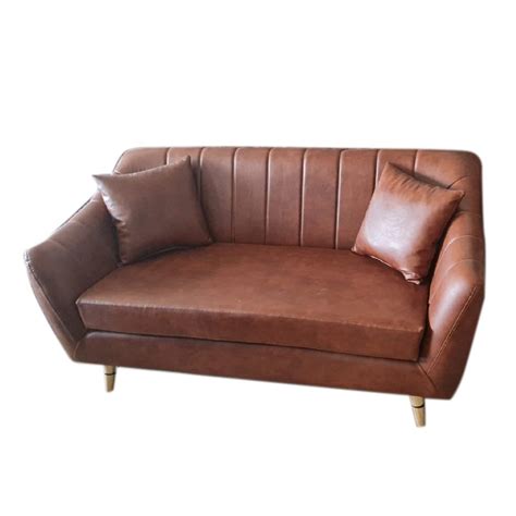 Modern Brown 3 Seater Leather Sofa, For Home at Rs 18500/piece in Anjar ...