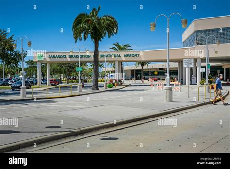 Entrance to the Sarasota Bradenton International Airport, Florida Stock ...