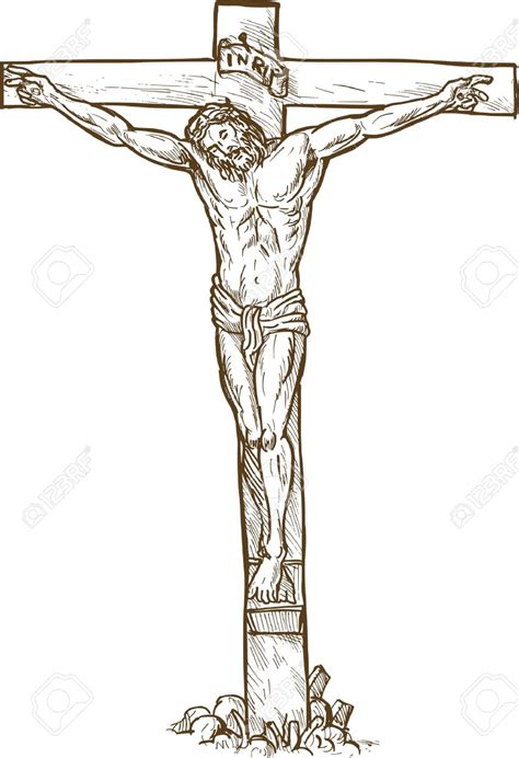 Jesus Crucifixion Drawing at GetDrawings | Free download