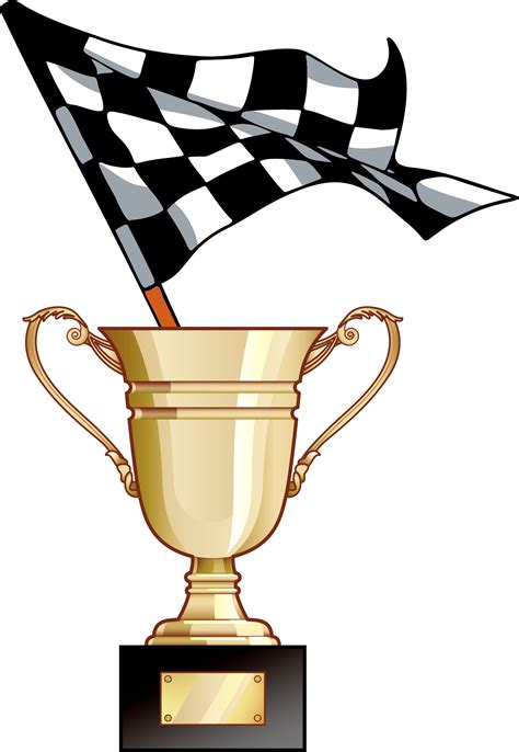 Formula 1 Clipart Trophy - Race Track Race Flag Png Transparent Png ...