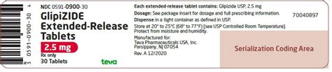 Glipizide ER (Actavis Pharma, Inc.): FDA Package Insert