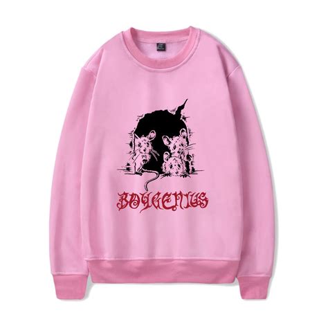 Boygenius Long Sleeve Boy genius Tour Merch Sweatshirt Hoodie Mice Logo ...